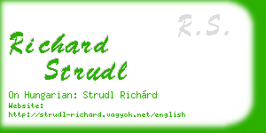 richard strudl business card
